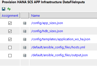 Provision HANA Infrastructure DataFileInputs-1