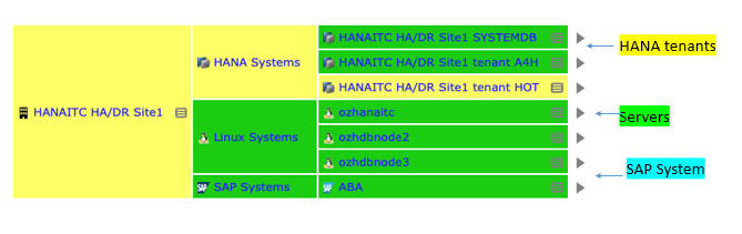 ABAP system with HANA DB in IT-Conductor