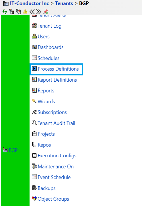 BGP Tenant Grid