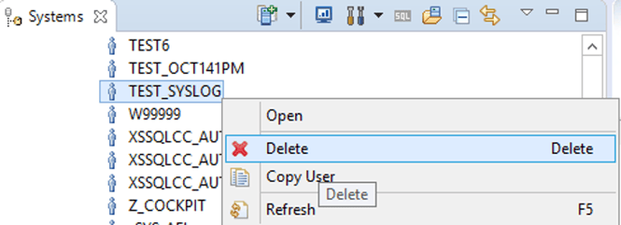 Deleting User in SAP HANA