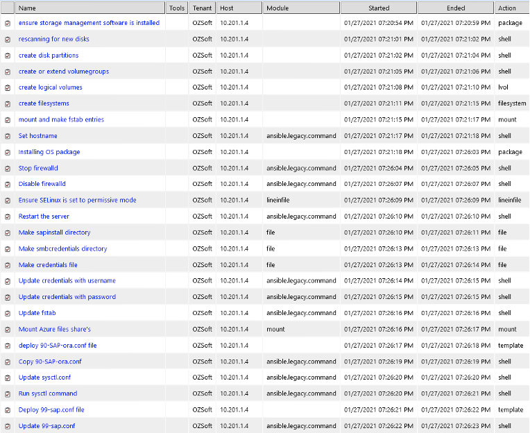 Figure 8 - Installing Oracle Ansible Tasks