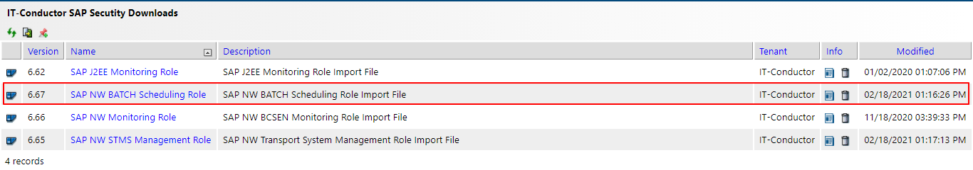 IT-Conductor SAP Security Downloads