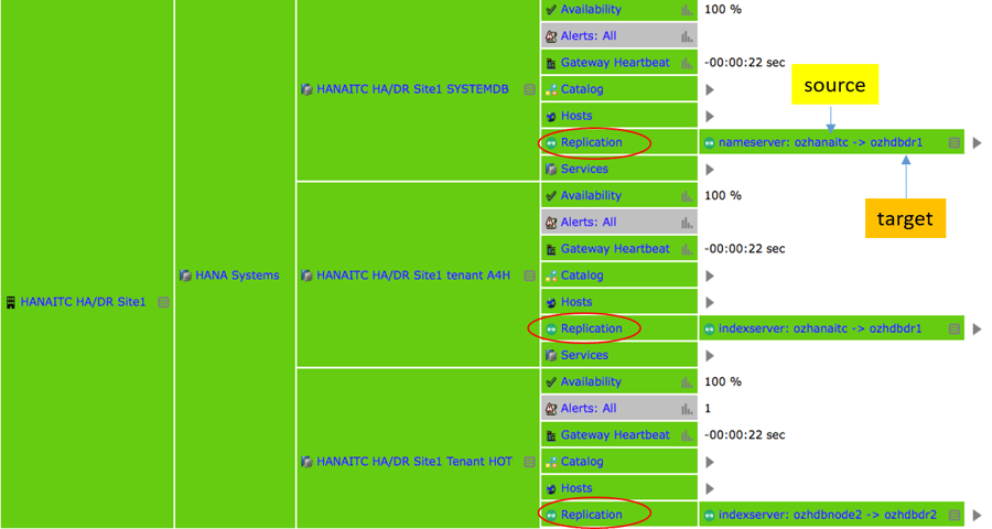 IT-Conductor HANA Monitoring HA/DR Overview