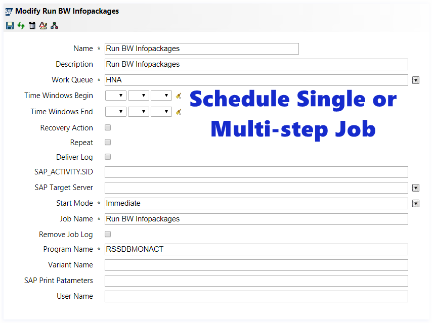 IT-Conductor Job Management - Scheduling ABAP Job