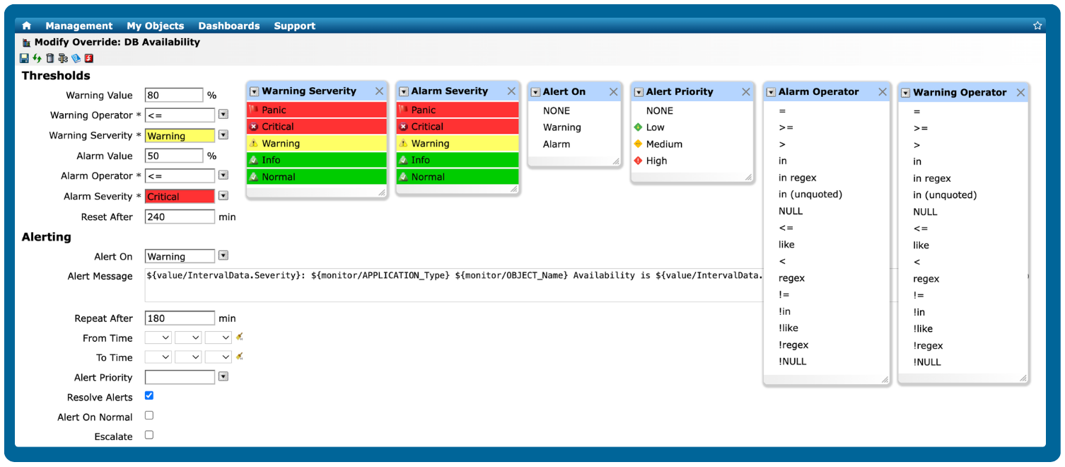 Alerts Management in IT-Conductor