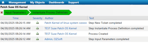Change Request Activities (System Patching)