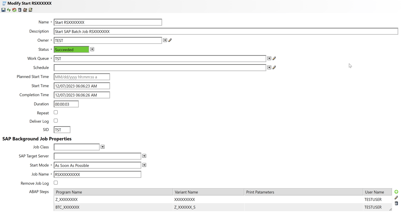 SAP Batch Job Scheduling in IT-Conductor