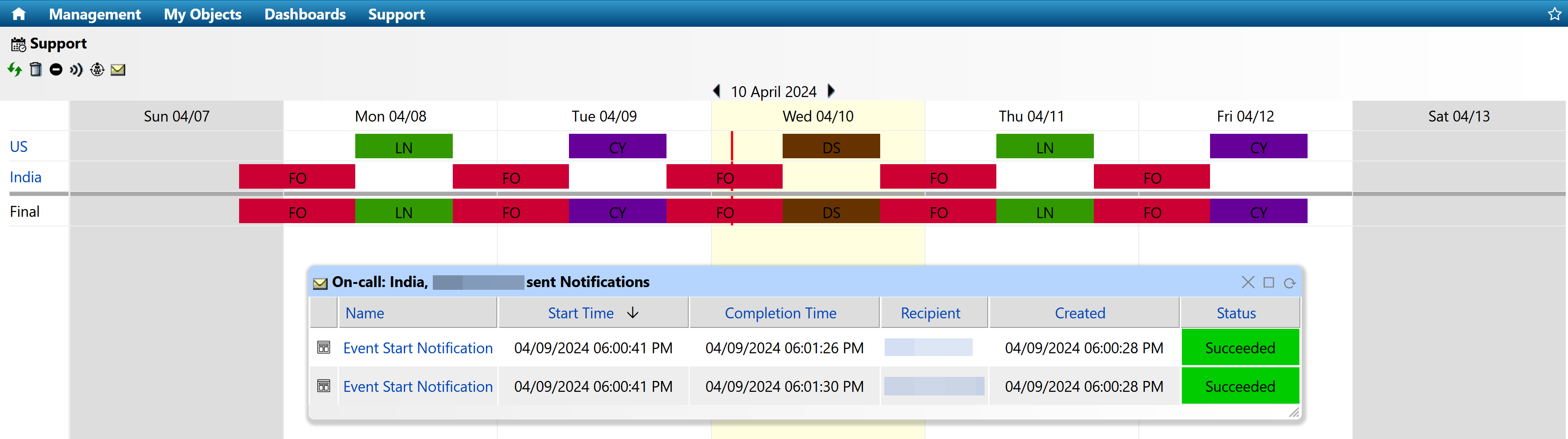 IT-Conductor Shift Management