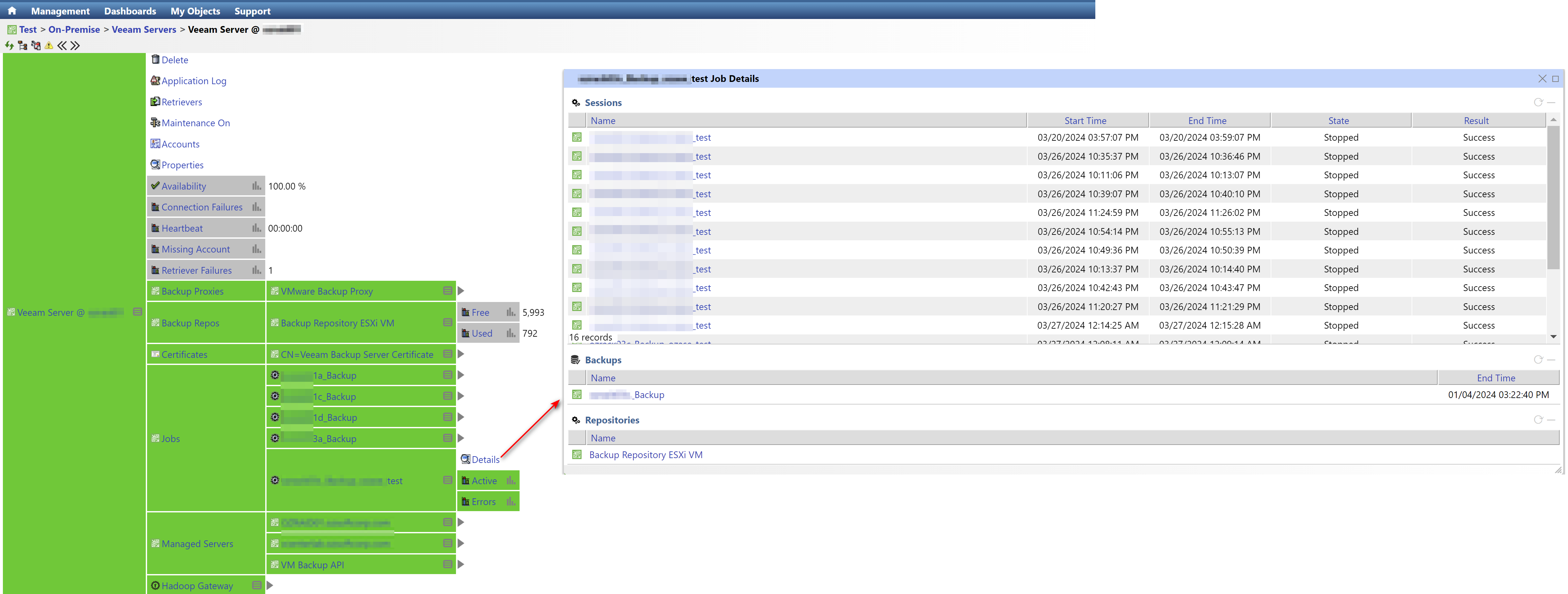 Veeam Backup and Replication Monitoring