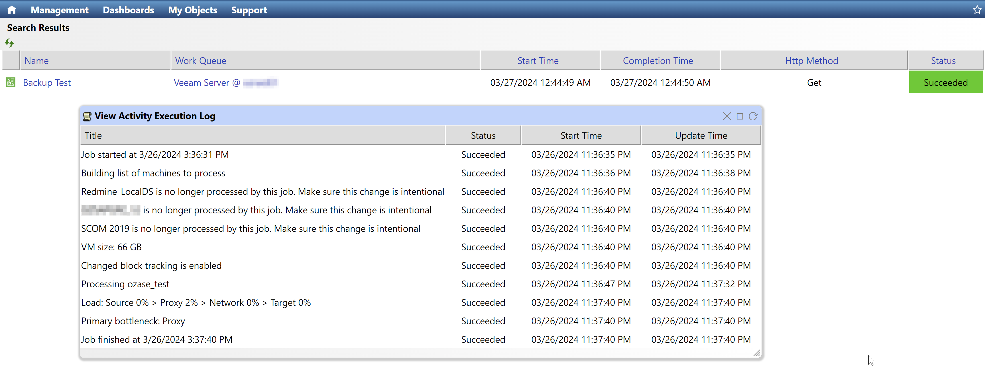 Veeam Backup Job