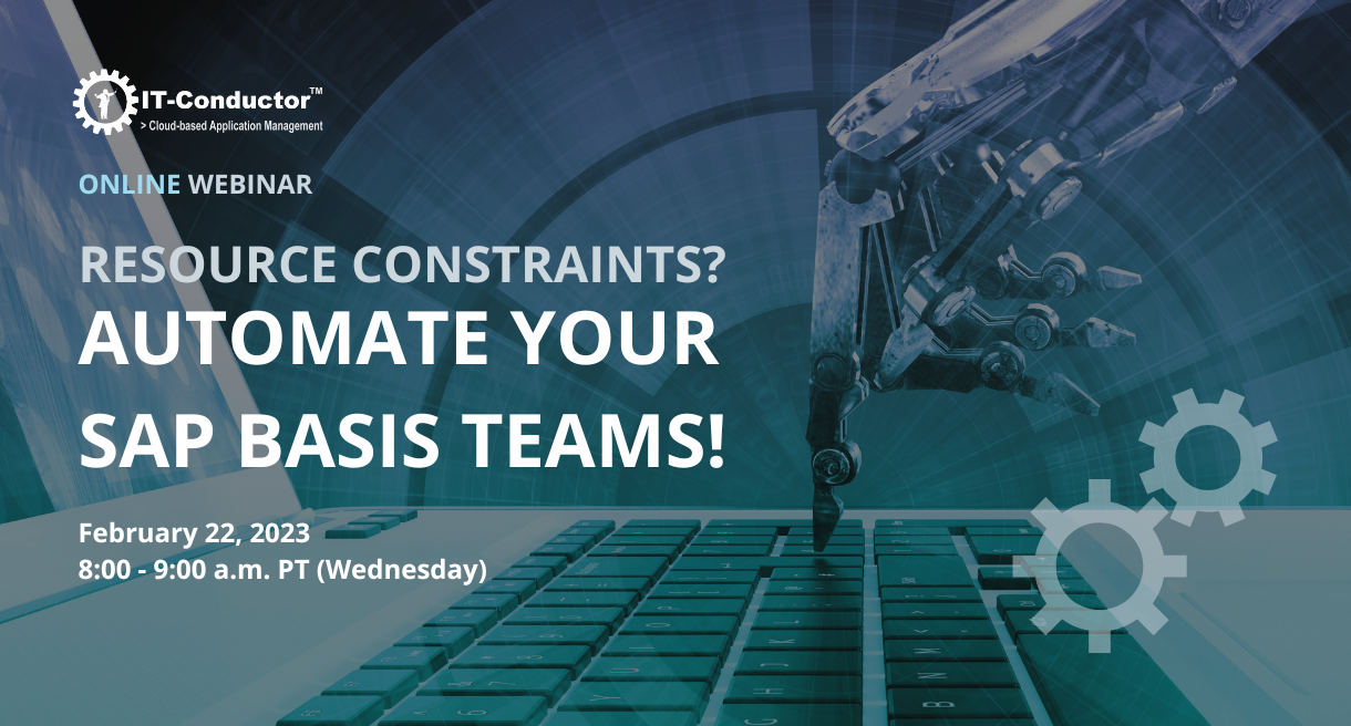 Automate your SAP Basis Teams! Webinar